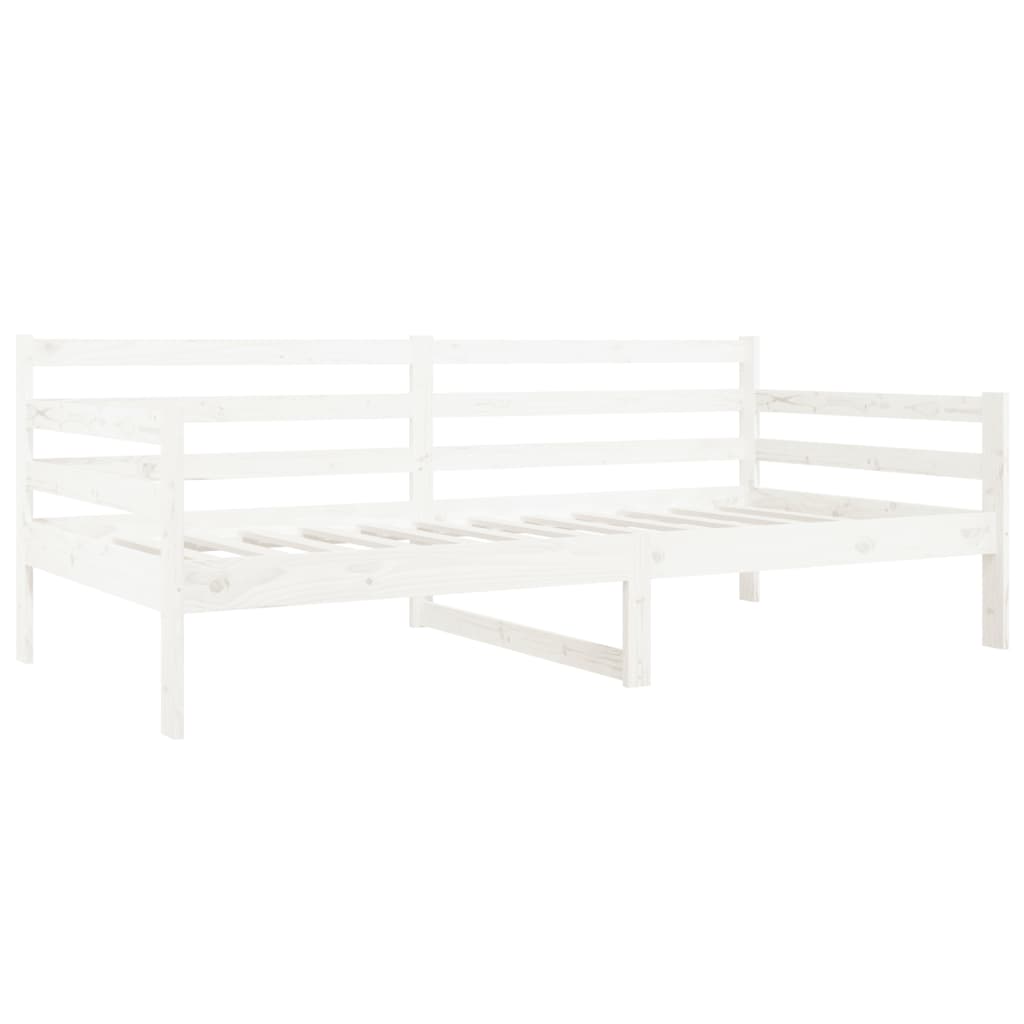 Dormeuse senza Materasso Bianca 80x200 cm Legno Massello Pino 814680