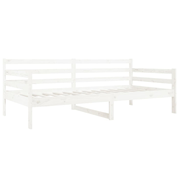 Dormeuse senza Materasso Bianca 80x200 cm Legno Massello Pino 814680