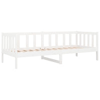 Dormeuse senza Materasso Bianca 80x200 cm Legno Massello Pino 814685
