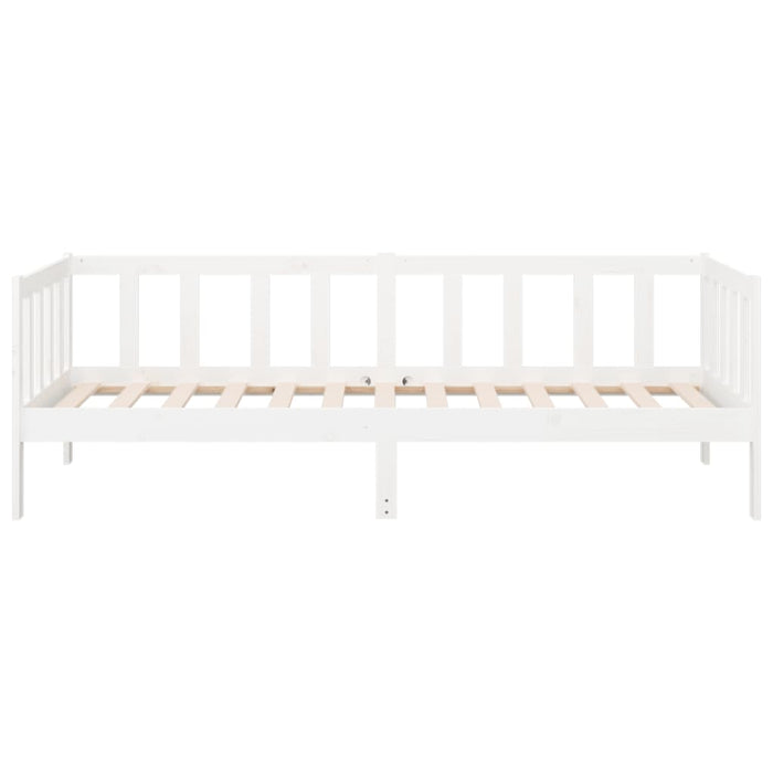 Dormeuse senza Materasso-Divano Letto-Struttura Letto Bianca 80x200 cm Legno Massello Pino 800359