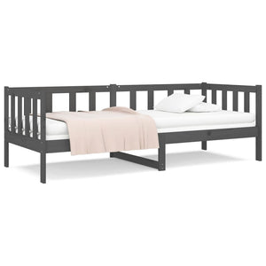 Dormeuse Grigia 80x200 cm in Legno Massello di Pino 814686