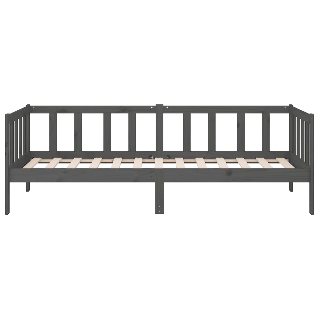 Dormeuse Grigia 80x200 cm in Legno Massello di Pino 814686
