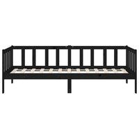 Dormeuse Nera 80x200 cm in Legno Massello di Pino 814688