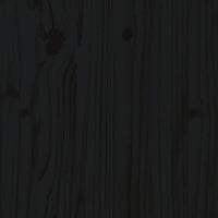 Dormeuse Nera 80x200 cm in Legno Massello di Pino 814693