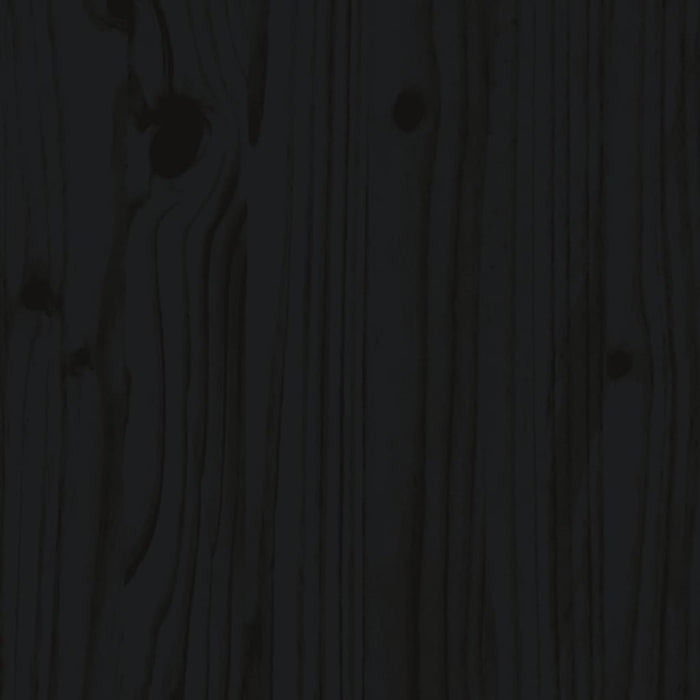 Dormeuse Nera 80x200 cm in Legno Massello di Pino 814693