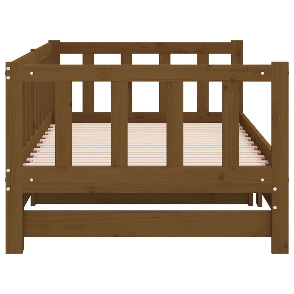 Dormeuse Estraibile Ambra 2x(80x200) cm Legno Massello di Pino 814707