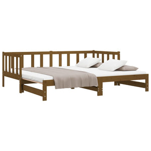 Dormeuse Estraibile Ambra 2x(80x200) cm Legno Massello di Pino 814707