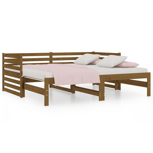 Dormeuse Estraibile Ambra 2x(80x200) cm Legno Massello di Pino 814712
