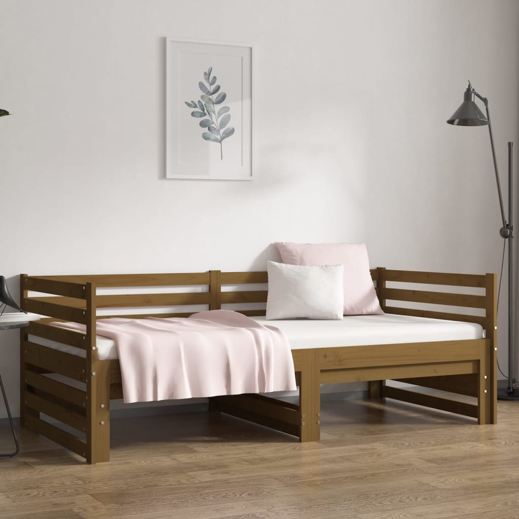 Dormeuse Estraibile Ambra 2x(80x200) cm Legno Massello di Pino 814712