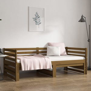 Dormeuse Estraibile Ambra 2x(80x200) cm Legno Massello di Pino 814712