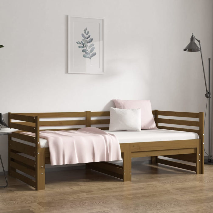 Dormeuse Estraibile Ambra 2x(80x200) cm Legno Massello di Pino 814712