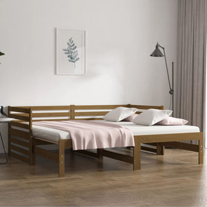 Dormeuse Estraibile Ambra 2x(80x200) cm Legno Massello di Pino 814712