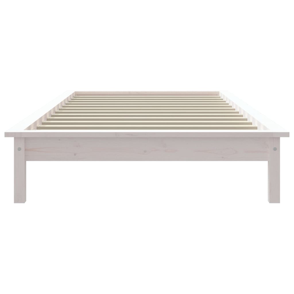 Giroletto Bianco 90x200 cm in Legno Massello di Pino 820527