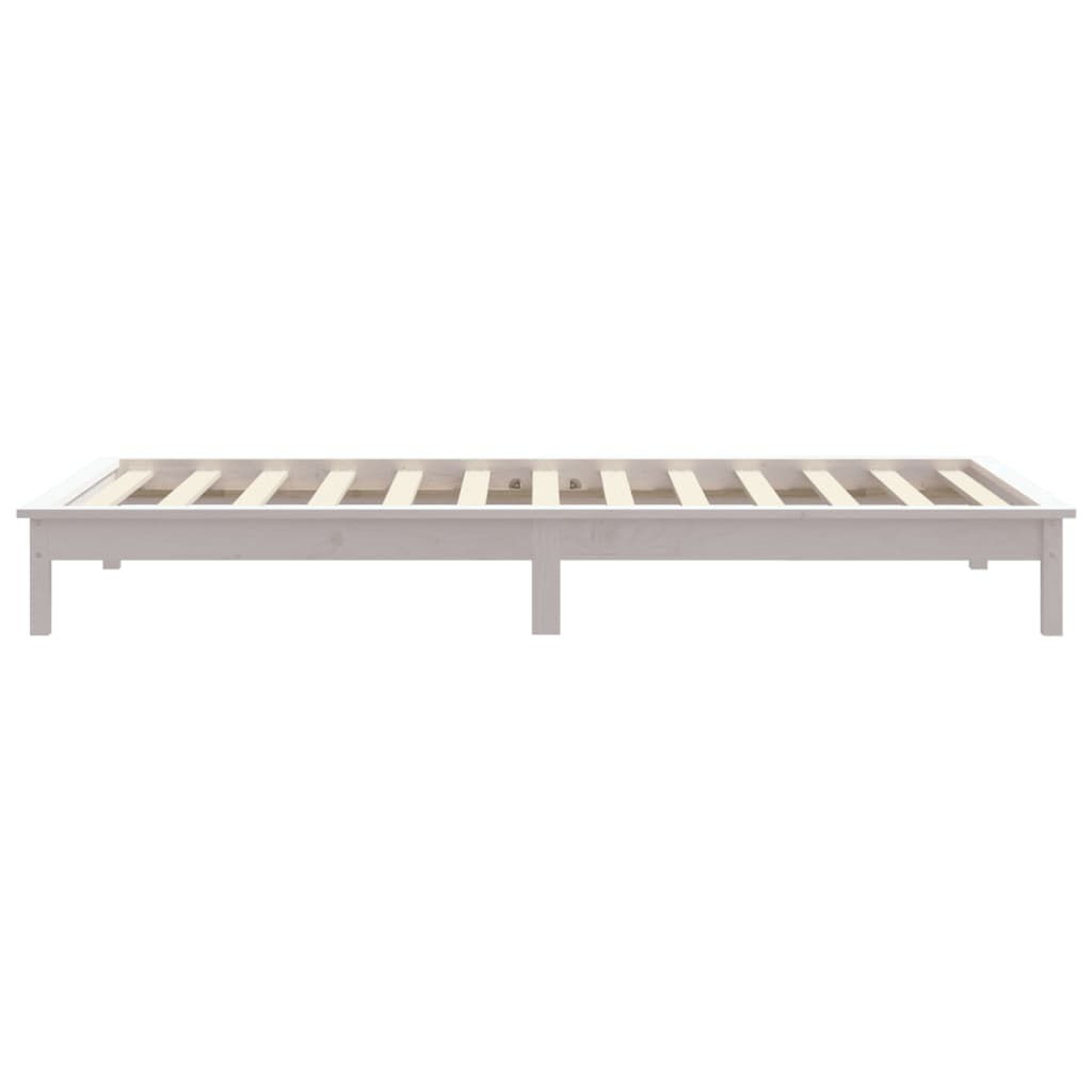Giroletto Bianco 90x200 cm in Legno Massello di Pino 820527