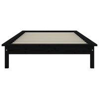 Giroletto Nero 100x200 cm in Legno Massello di Pino 820535