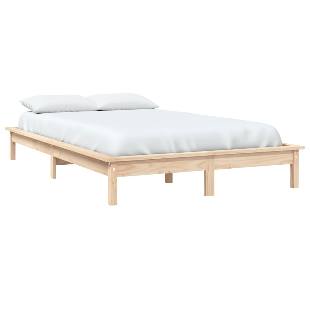 Letto senza Materasso 140x190 cm in Legno Massello di Pino 820586