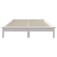 Letto senza Materasso Bianco 140x190 cm Legno Massello di Pino 820587