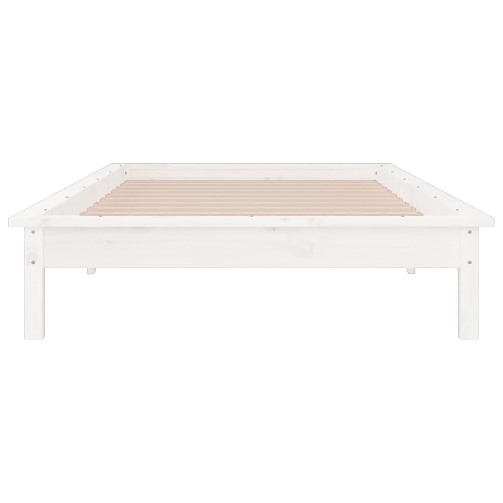 Giroletto con LED Bianco 90x200 cm in Legno Massello 820592