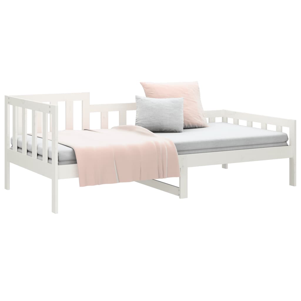 Dormeuse senza Materasso Bianca 80x200 cm Legno Massello Pino 820722