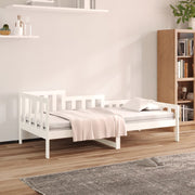 Dormeuse senza Materasso Bianca 90x200 cm Legno Massello Pino 820727