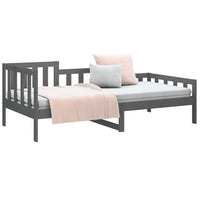 Dormeuse Grigia 90x200 cm in Legno Massello di Pino 820728