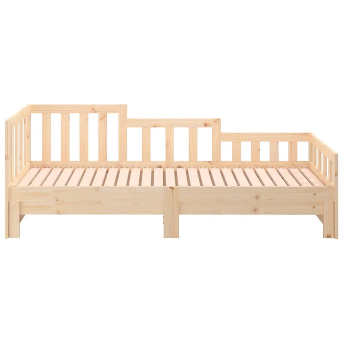 Dormeuse Estraibile 2x(90x200) cm Legno Massello di Pino cod mxl 62782