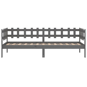 Dormeuse Grigia 80x200 cm in Legno Massello di Pino