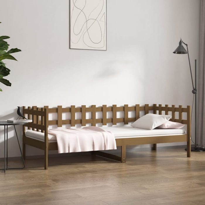 Dormeuse Marrone Ambra 80x200 cm in Legno Massello di Pino 820754