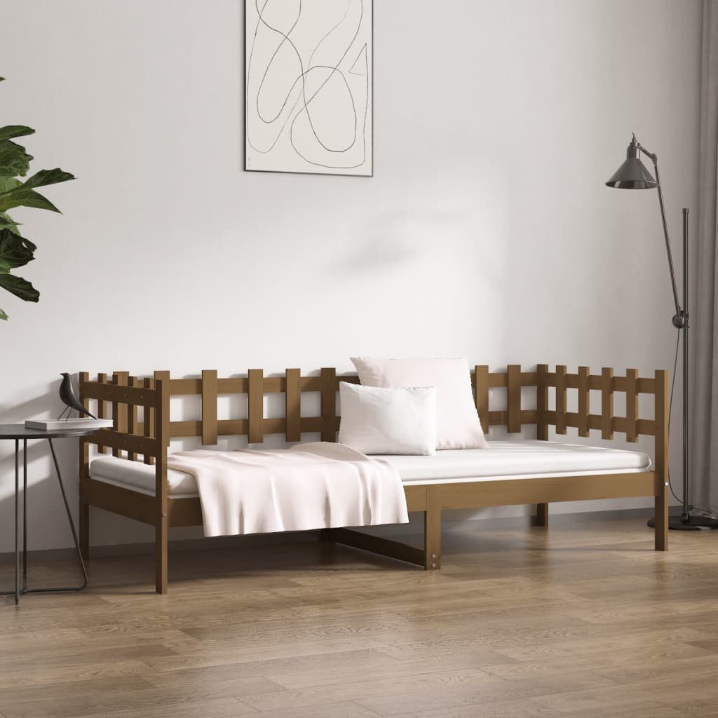 Divano Letto senza Materasso Ambra 90x200cm Legno di Pino 820759