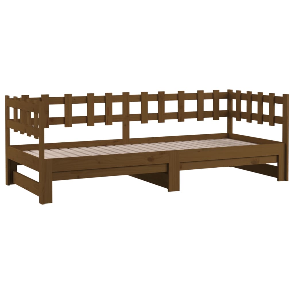 Dormeuse Estraibile Ambra 2x(80x200) cm Legno Massello di Pino 820769