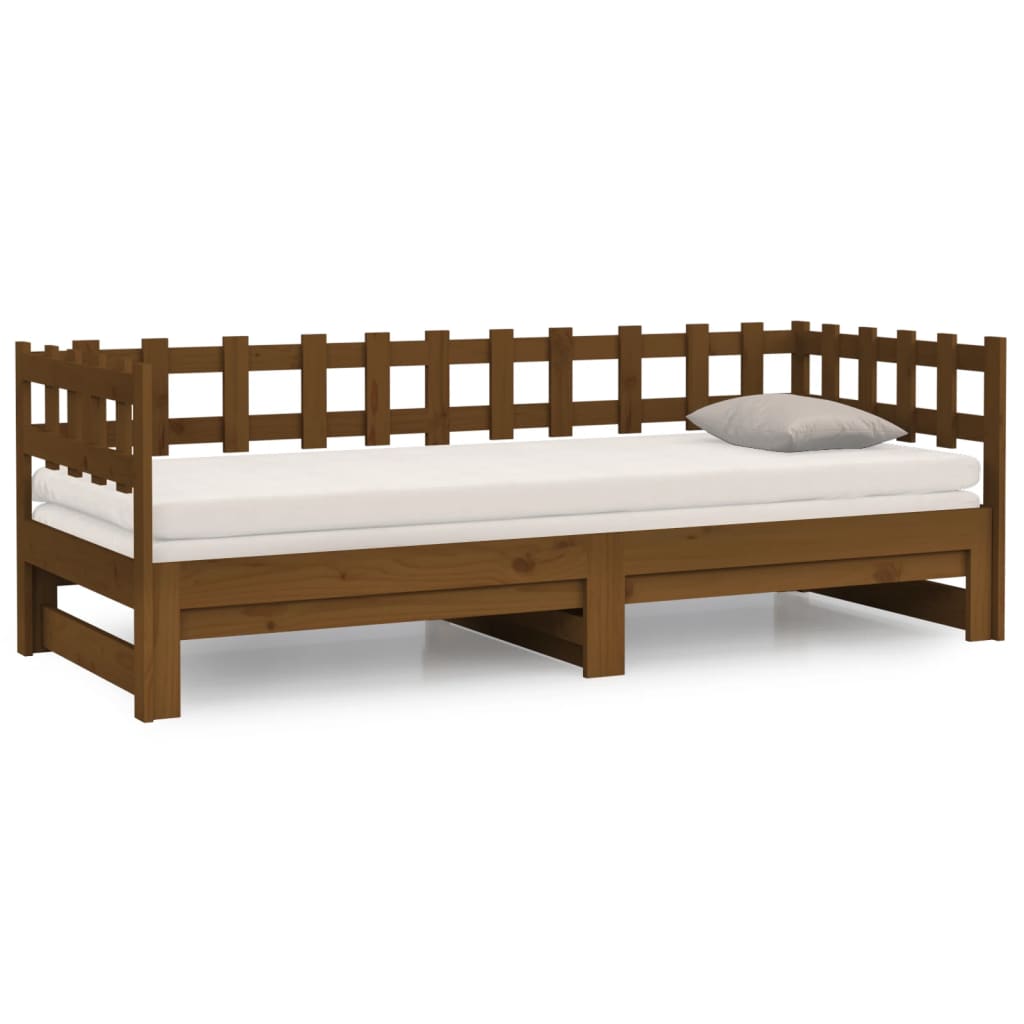 Dormeuse Estraibile Ambra 2x(90x190) cm Legno Massello di Pino 820779