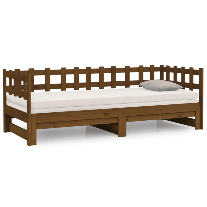 Dormeuse Estraibile Ambra 2x(90x190) cm Legno Massello di Pino 820779