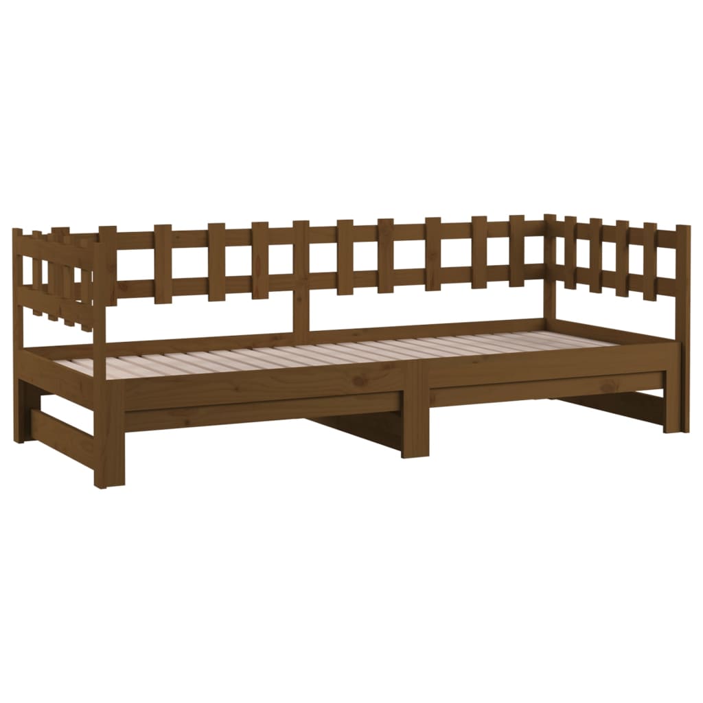 Dormeuse Estraibile Ambra 2x(90x190) cm Legno Massello di Pino 820779
