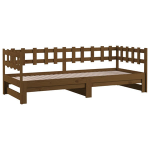 Dormeuse Estraibile Ambra 2x(90x190) cm Legno Massello di Pino 820779