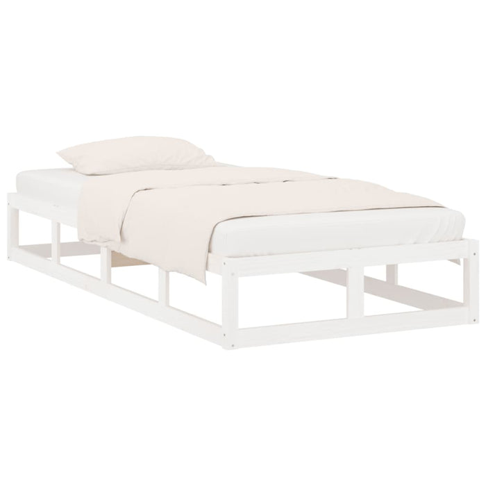 Giroletto-Struttura Letto Bianco 90x200 cm in Legno Massello 237224