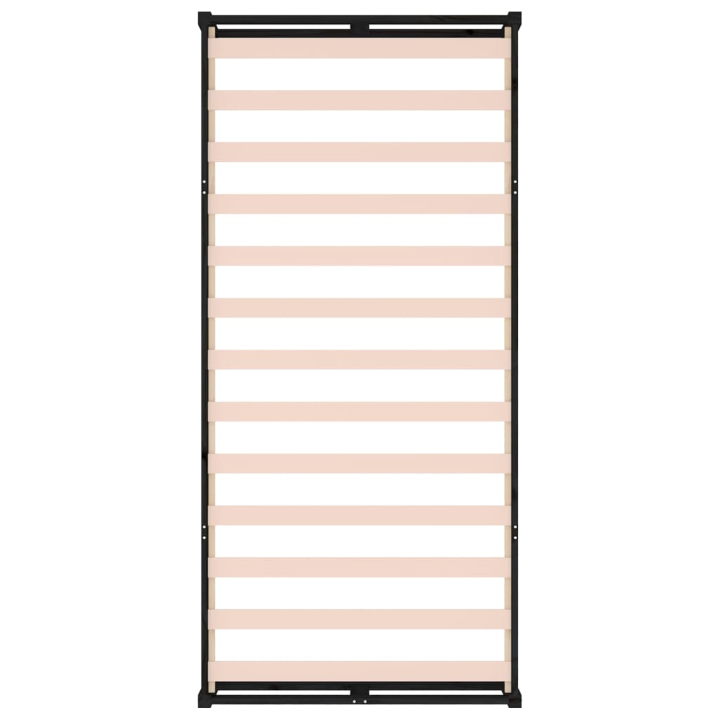 Giroletto Nero 90x200 cm in Legno Massello cod mxl 62234