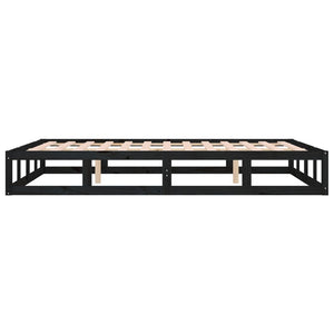 Giroletto Nero 120x200 cm in Legno Massello 820795