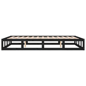 Giroletto Nero 140x200 cm in Legno Massello 820800