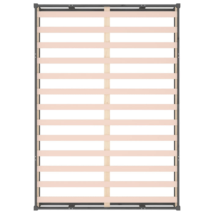 Giroletto Grigio 150x200 cm King in Legno Massello 820803