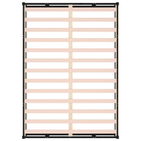 Giroletto Nero 180x200 cm Super King in Legno Massello 820815