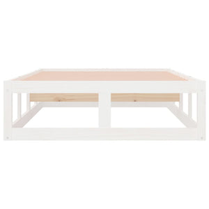 Giroletto-Struttura Letto Bianco 75x190 cm Small Single in Legno Massello 681183