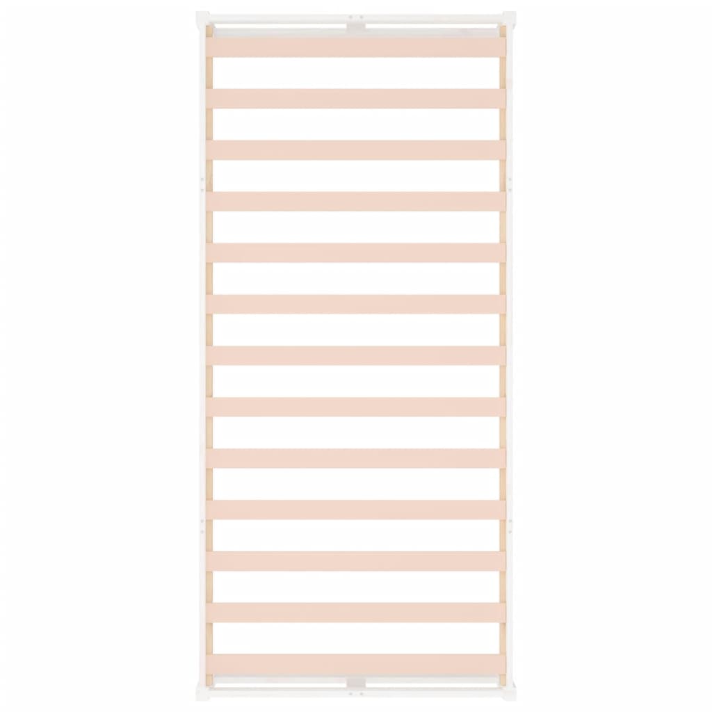Giroletto-Struttura Letto Bianco 75x190 cm Small Single in Legno Massello 681183