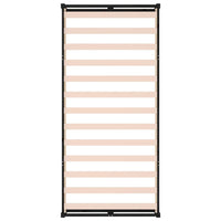 Giroletto-Struttura Letto Nero 75x190 cm Small Single in Legno Massello 415405