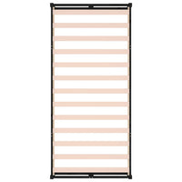 Giroletto Nero 90x190 cm Single in Legno Massello 820830