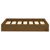 Cuccia per cani comodo divano 61,5 x 49 x 9 cm legno massello di pino marrone 02_0042745