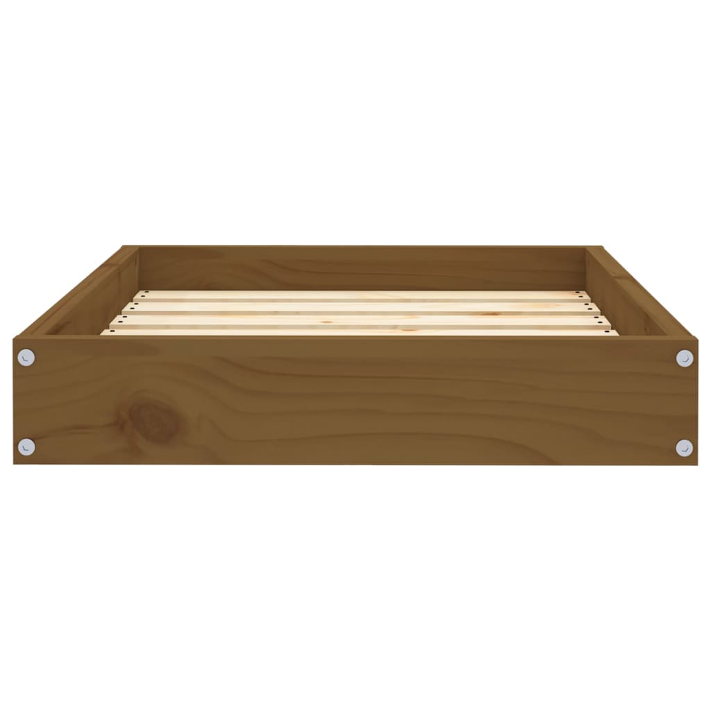 Cuccia per cani comodo divano 61,5 x 49 x 9 cm legno massello di pino marrone 02_0042745