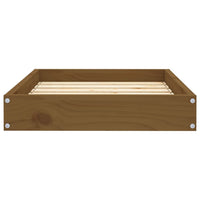 Cuccia per cani comodo divano 61,5 x 49 x 9 cm legno massello di pino marrone 02_0042745
