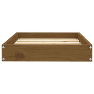 Cuccia per cani comodo divano 61,5 x 49 x 9 cm legno massello di pino marrone 02_0042745