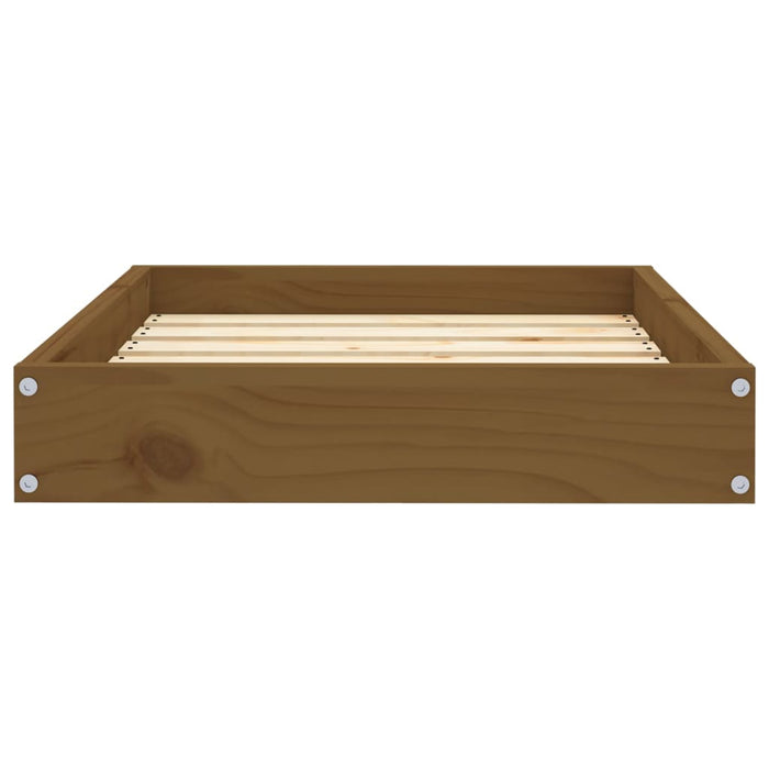 Cuccia per cani comodo divano 61,5 x 49 x 9 cm legno massello di pino marrone 02_0042745
