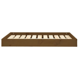 Cuccia per Cani Ambrata 91,5x64x9 cm in Legno Massello di Pino 820864